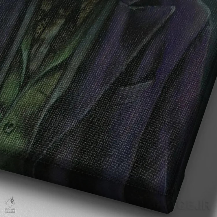 تابلو دکوراتیو لجر شوخ طبع اثر دیینزو - نمای نزدیک بافت بوم