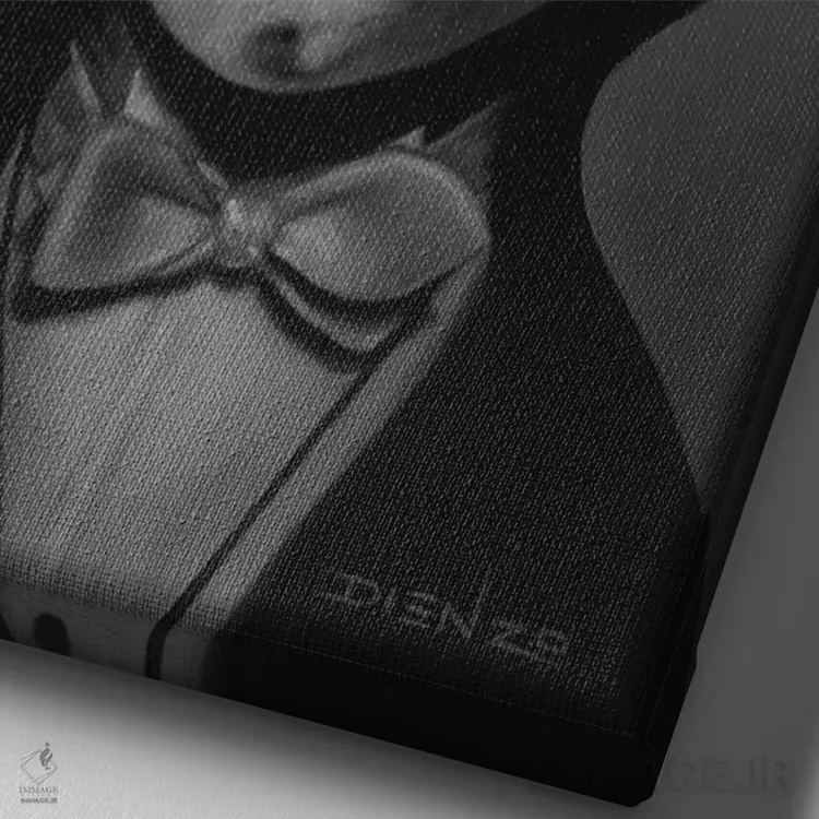 تابلو دکوراتیو دراکولا اثر دیینزو - نمای نزدیک بافت بوم