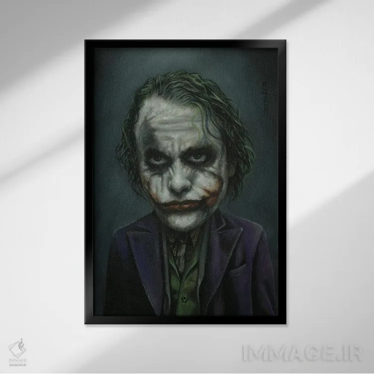 تابلو دکوراتیو لجر شوخ طبع اثر دیینزو - نمای قابدار مشکی