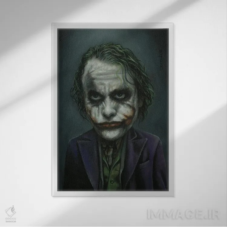 تابلو دکوراتیو لجر شوخ طبع اثر دیینزو - نمای قابدار سفید