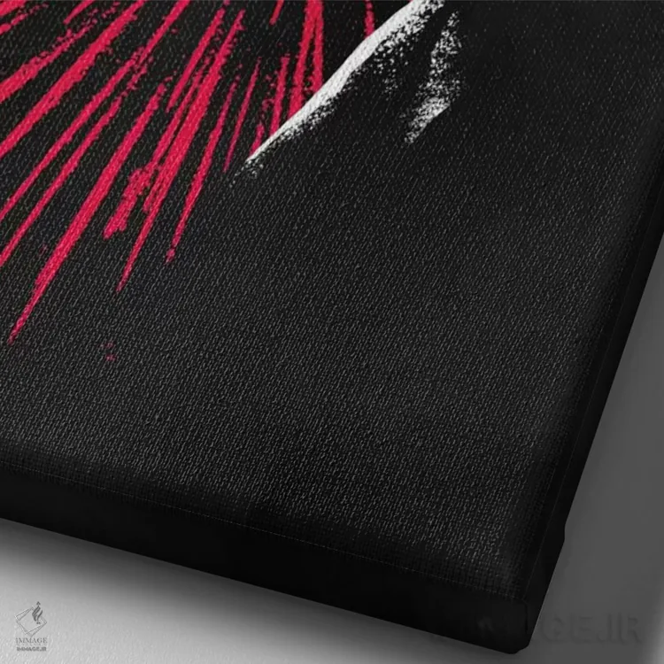 تابلو دکوراتیو کاتالیزگر اثر راب دابی - نمای نزدیک بافت بوم