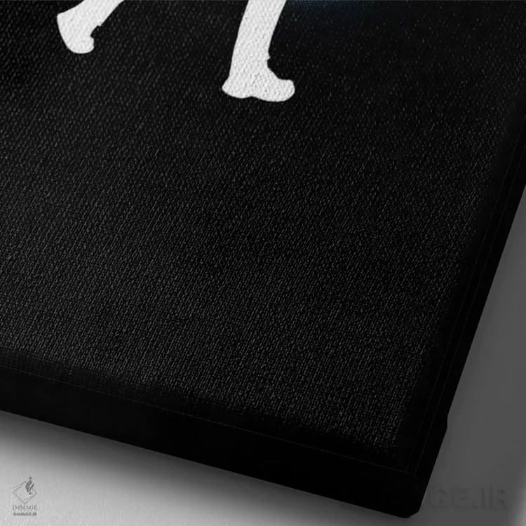 تابلو دکوراتیو نظریه رنگ اثر راب دابی - نمای نزدیک بافت بوم