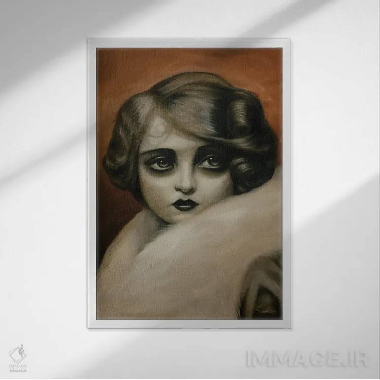 تابلو دکوراتیو کورا اثر دیینزو - نمای قابدار سفید