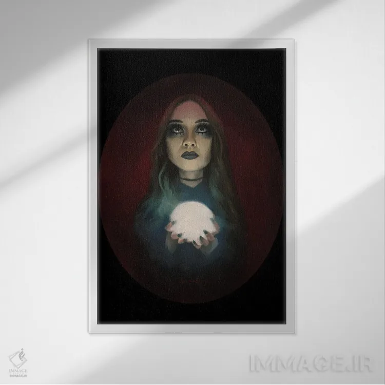 تابلو دکوراتیو احضار ارواح اثر دیینزو - نمای قابدار سفید