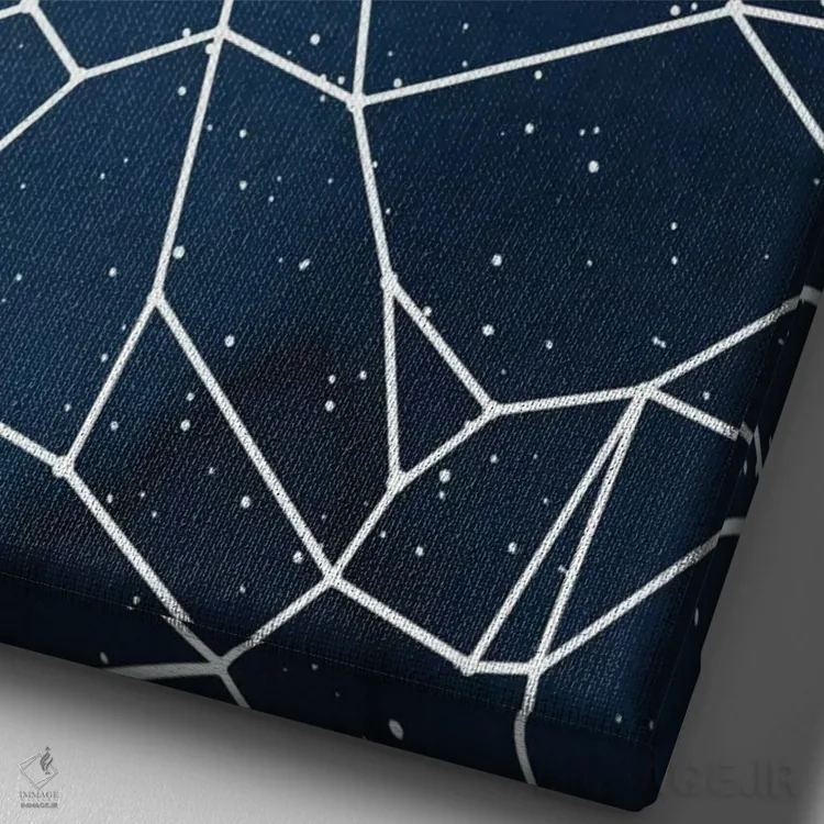 تابلو دکوراتیو صورت فلکی ساختن اثر راب دابی - نمای نزدیک بافت بوم