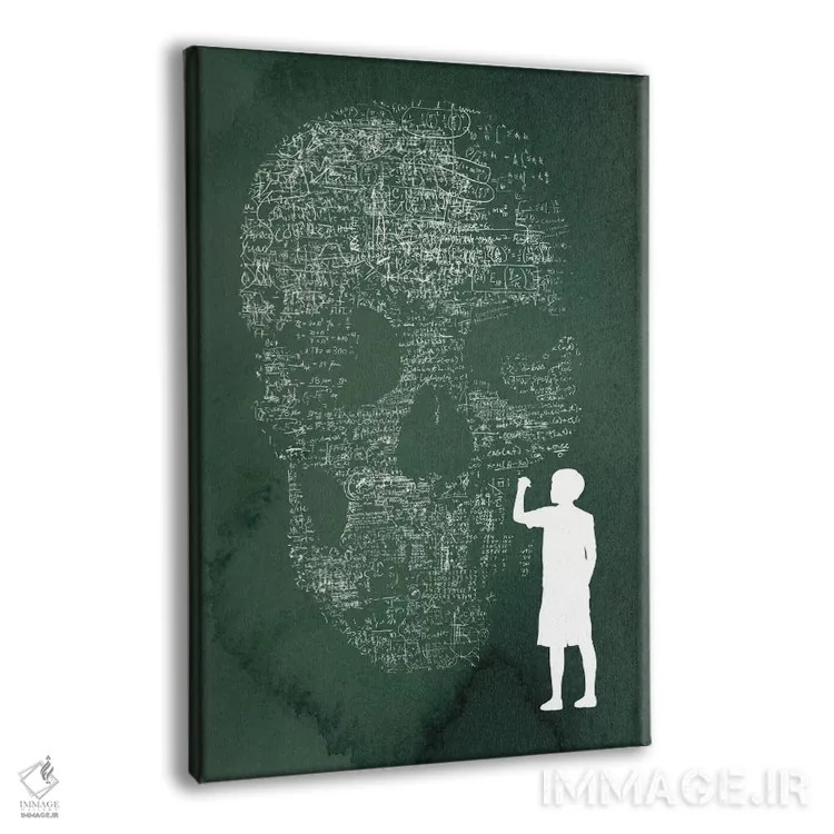 تابلو دکوراتیو معادله اثر راب دابی - نمای پرسپکتیو محصول