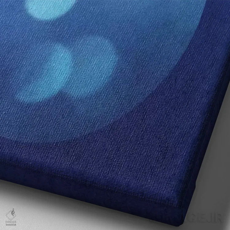 تابلو دکوراتیو قطره ای در سطل اثر راب دابی - نمای نزدیک بافت بوم