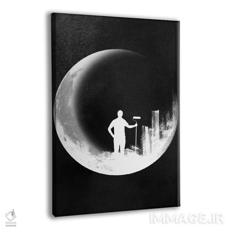 تابلو دکوراتیو اعتدال شب و روز اثر راب دابی - نمای پرسپکتیو محصول