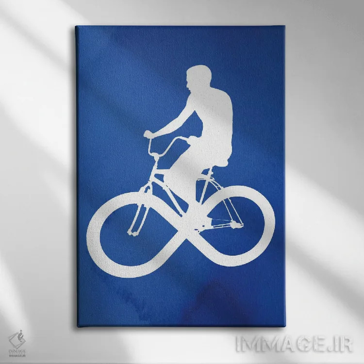 تابلو دکوراتیو چرخه بی پایان اثر راب دابی - نمای روبهرو روی دیوار