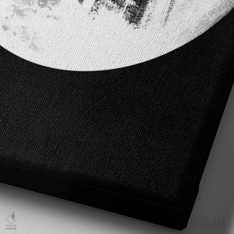 تابلو دکوراتیو اعتدال شب و روز اثر راب دابی - نمای نزدیک بافت بوم