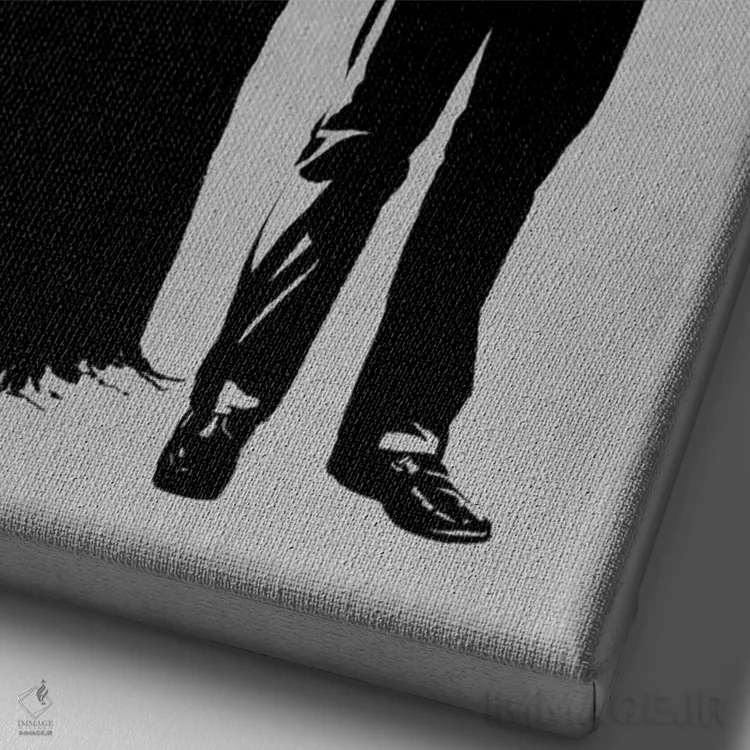 تابلو دکوراتیو دنبال کننده جدید اثر راب دابی - نمای نزدیک بافت بوم