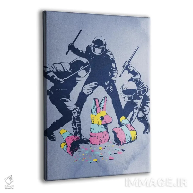 تابلو دکوراتیو مهمانی تمام شد اثر راب دابی - نمای پرسپکتیو محصول