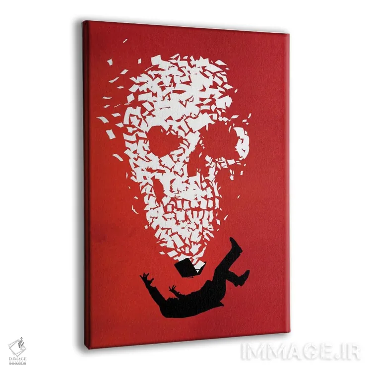 تابلو دکوراتیو ردپای کاغذی اثر راب دابی - نمای پرسپکتیو محصول