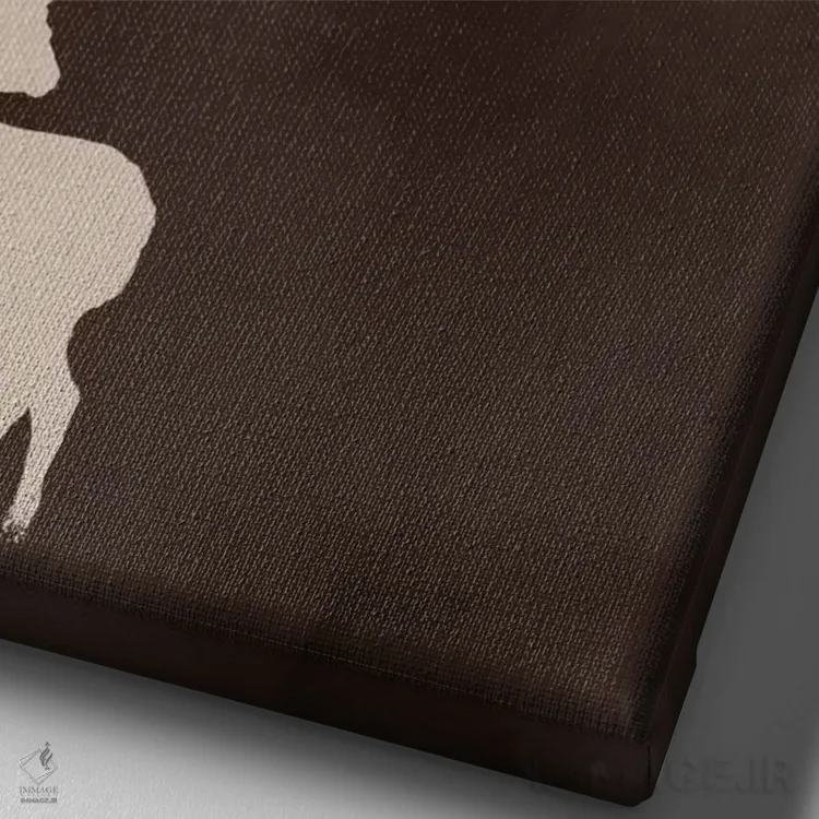 تابلو دکوراتیو ای وای اثر راب دابی - نمای نزدیک بافت بوم