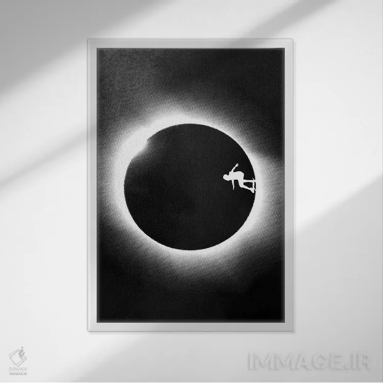 تابلو دکوراتیو رویاپردازی محال اثر راب دابی - نمای قابدار سفید