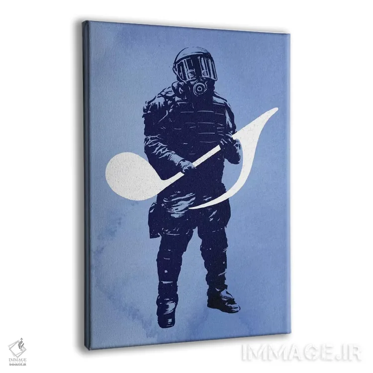 تابلو دکوراتیو دفاع صوتی اثر راب دابی - نمای پرسپکتیو محصول