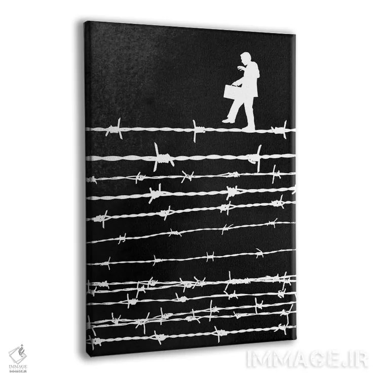 تابلو دکوراتیو عمل متعادل اثر راب دابی - نمای پرسپکتیو محصول