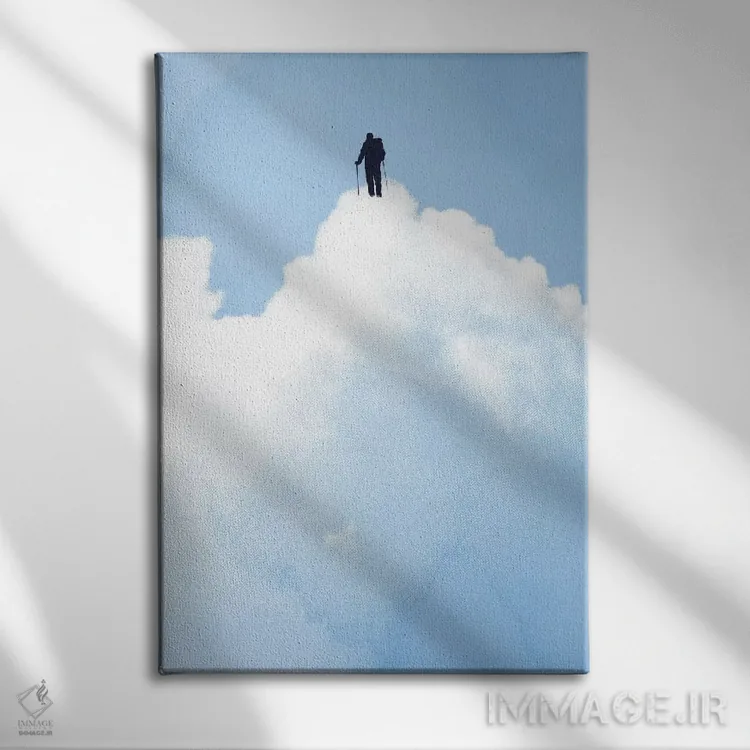 تابلو دکوراتیو قله اثر راب دابی - نمای روبهرو روی دیوار