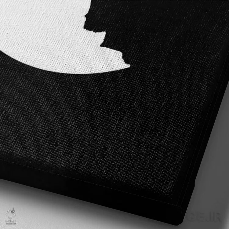 تابلو دکوراتیو مطیع اثر راب دابی - نمای نزدیک بافت بوم