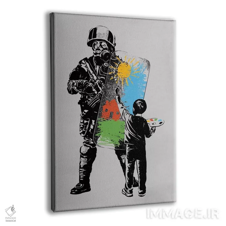 تابلو دکوراتیو نقاشی طوفان اثر راب دابی - نمای پرسپکتیو محصول