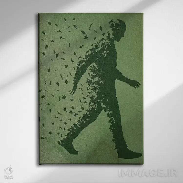 تابلو دکوراتیو شگفت زده اثر راب دابی - نمای روبهرو روی دیوار