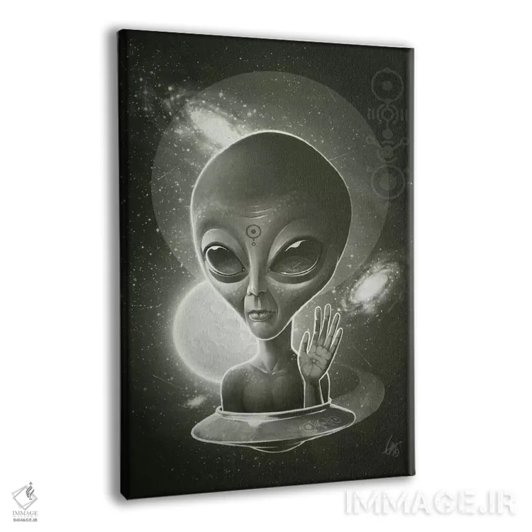 تابلو دکوراتیو بیگانه ۲ اثر دکتر لوکاس برژاک - نمای پرسپکتیو محصول