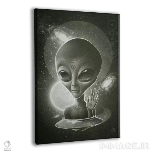 تابلو دکوراتیو بیگانه ۲ اثر دکتر لوکاس برژاک - نمای پرسپکتیو محصول