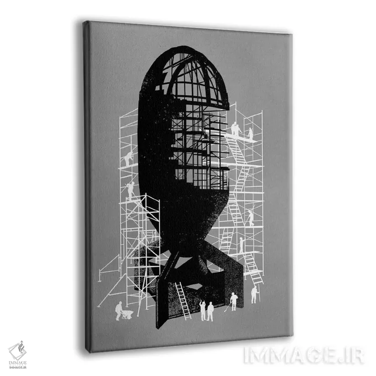 تابلو دکوراتیو خبر شوکه کننده اثر راب دابی - نمای پرسپکتیو محصول