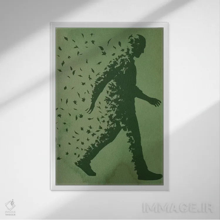 تابلو دکوراتیو شگفت زده اثر راب دابی - نمای قابدار سفید