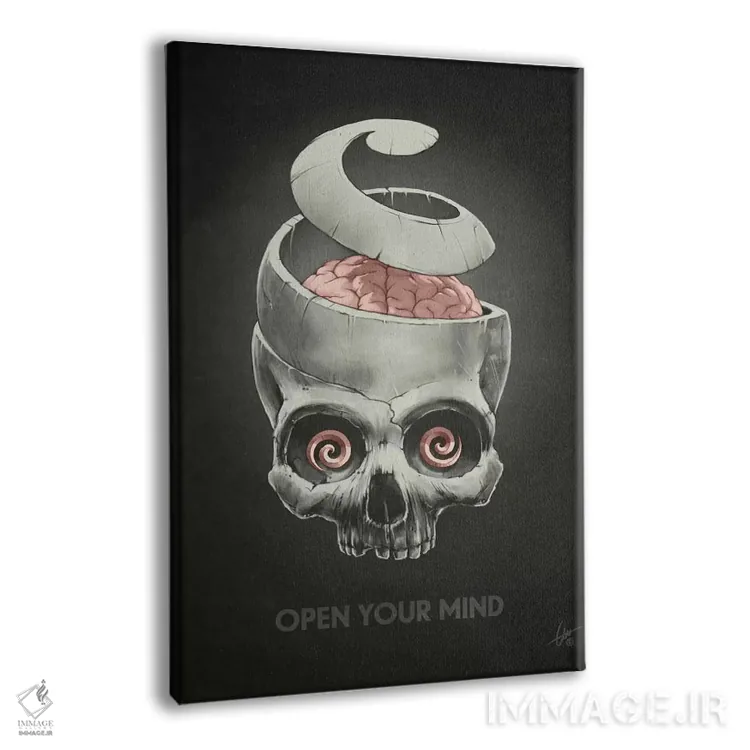 تابلو دکوراتیو ذهنت را باز کن اثر دکتر لوکاس برژاک - نمای پرسپکتیو محصول