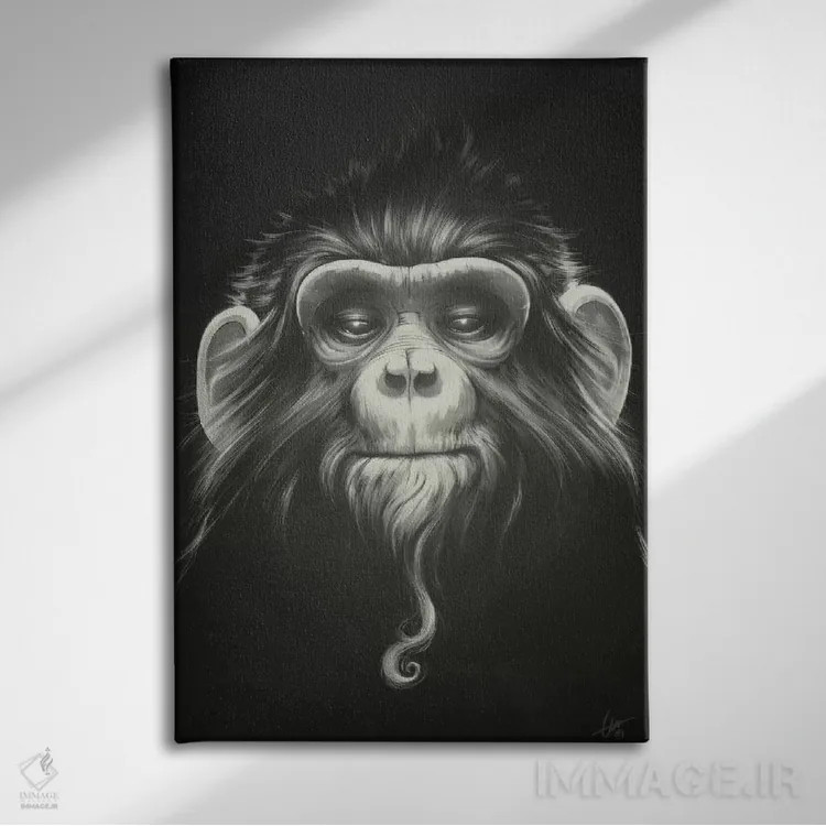 تابلو دکوراتیو زندانی ۱ اثر دکتر لوکاس برژاک - نمای روبهرو روی دیوار