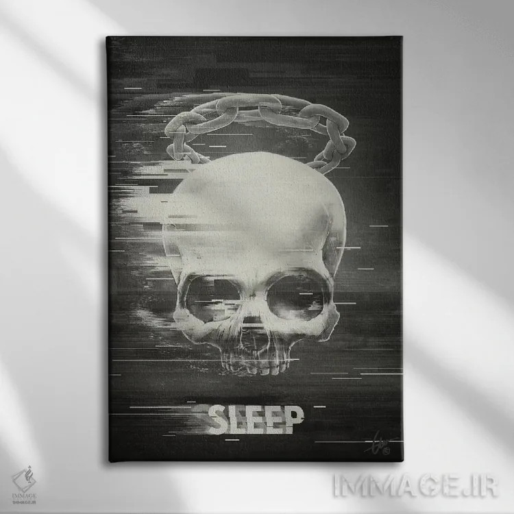 تابلو دکوراتیو خواب اثر دکتر لوکاس برژاک - نمای روبهرو روی دیوار