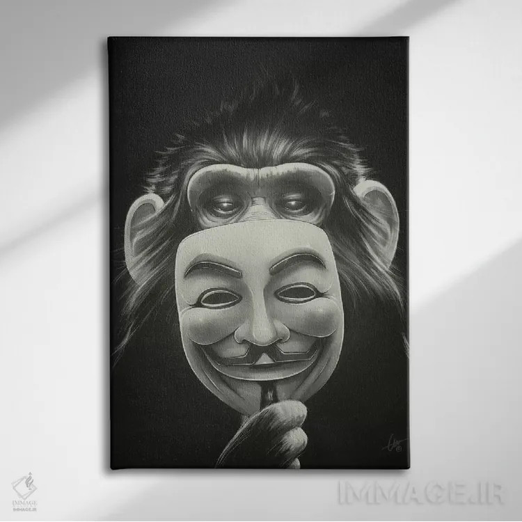 تابلو دکوراتیو ناشناس اثر دکتر لوکاس برژاک - نمای روبهرو روی دیوار