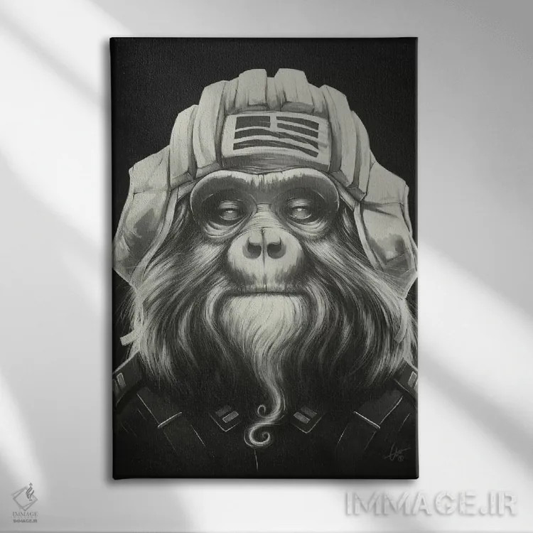 تابلو دکوراتیو فرمانده اثر دکتر لوکاس برژاک - نمای روبهرو روی دیوار