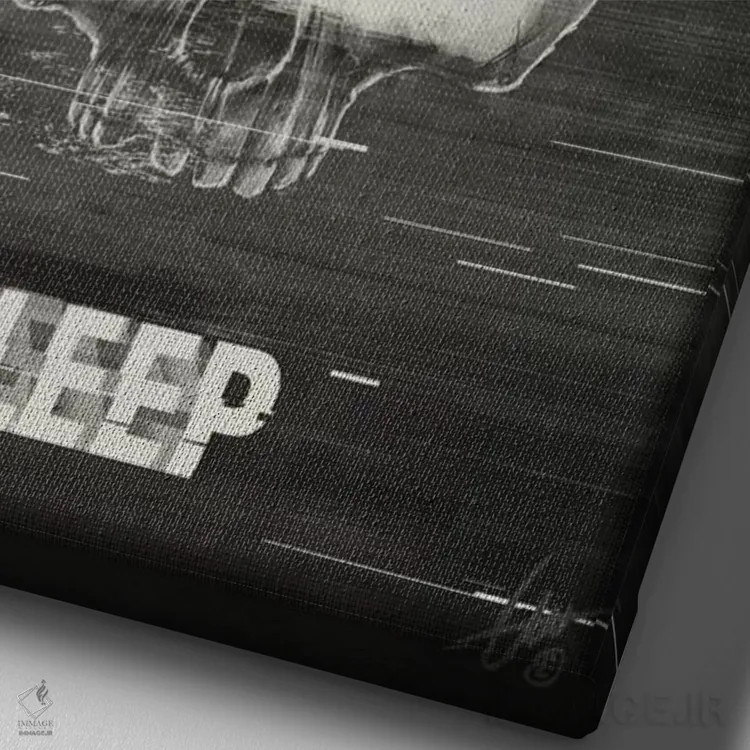 تابلو دکوراتیو خواب اثر دکتر لوکاس برژاک - نمای نزدیک بافت بوم