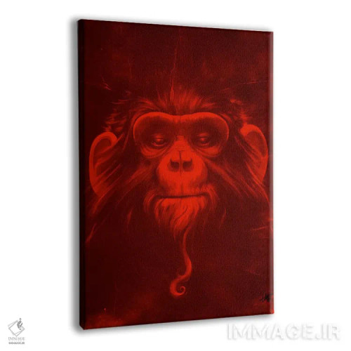 تابلو دکوراتیو میمون دوازدهم اثر دکتر لوکاس برژاک - نمای پرسپکتیو محصول