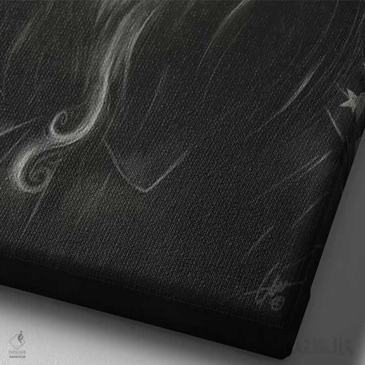 تابلو دکوراتیو بگذار دود شوند اثر دکتر لوکاس برژاک - نمای نزدیک بافت بوم