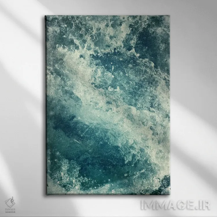 تابلو دکوراتیو آب ۱ اثر دکتر لوکاس برژاک - نمای روبهرو روی دیوار