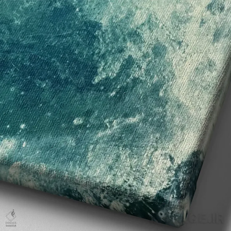 تابلو دکوراتیو آب ۱ اثر دکتر لوکاس برژاک - نمای نزدیک بافت بوم