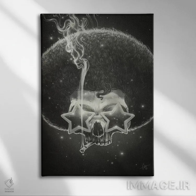 تابلو دکوراتیو آقای غبارستاره ای اثر دکتر لوکاس برژاک - نمای روبهرو روی دیوار