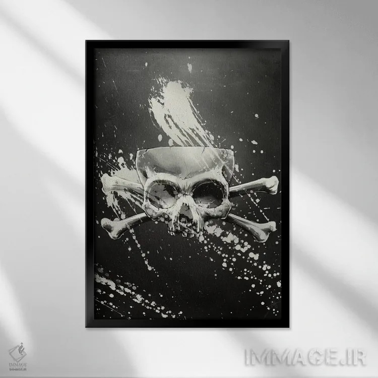 تابلو دکوراتیو دروغ پنهان اثر دکتر لوکاس برژاک - نمای قابدار مشکی