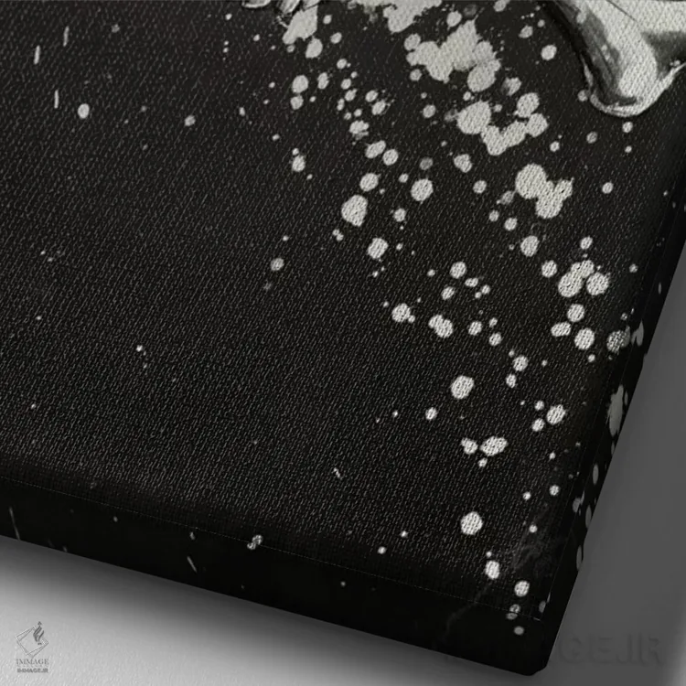 تابلو دکوراتیو دروغ پنهان اثر دکتر لوکاس برژاک - نمای نزدیک بافت بوم