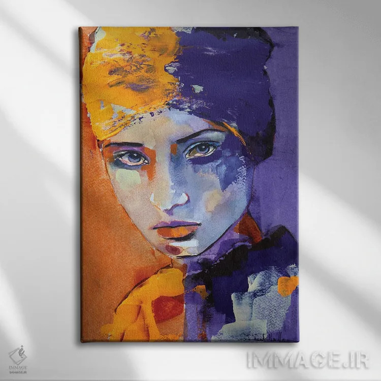 تابلو دکوراتیو سر و قلب من ۲ اثر دوناتلا مارائونی - نمای روبهرو روی دیوار