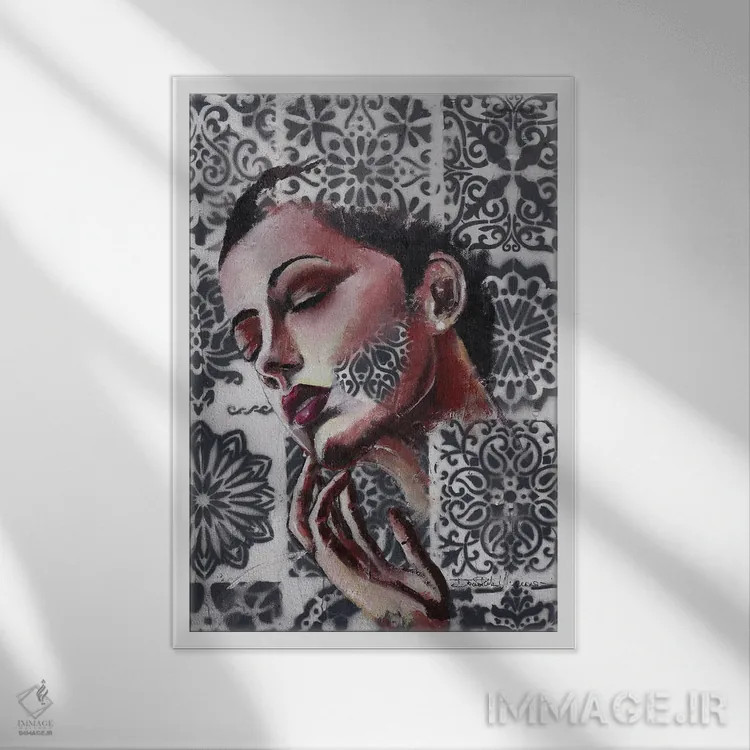 تابلو دکوراتیو احساسات اثر دوناتلا مارائونی - نمای قابدار سفید