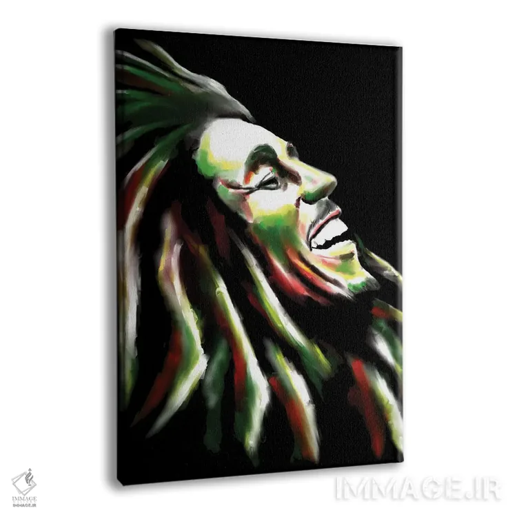 تابلو دکوراتیو باب مارلی اثر هنر اندرو - نمای پرسپکتیو محصول