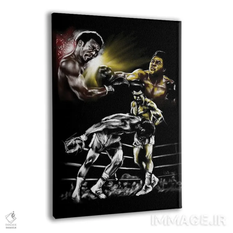 تابلو دکوراتیو مبارزه در جنگل اثر هنر اندرو - نمای پرسپکتیو محصول