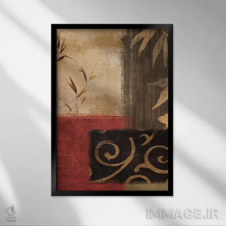 تابلو انتزاعی وفاداری II اثر کریس دونوان - نمای قابدار مشکی