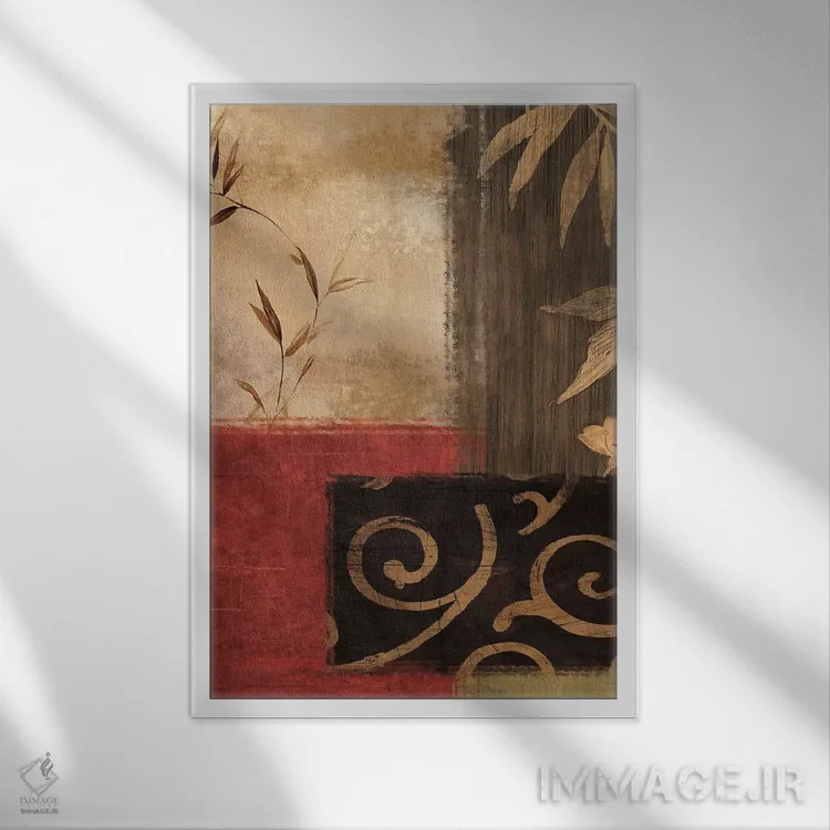 تابلو انتزاعی وفاداری II اثر کریس دونوان - نمای قابدار سفید