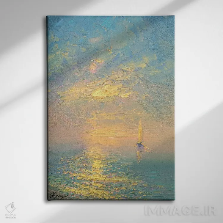 تابلو دکوراتیو غروب II اثر دمیتری اولین - نمای روبهرو روی دیوار