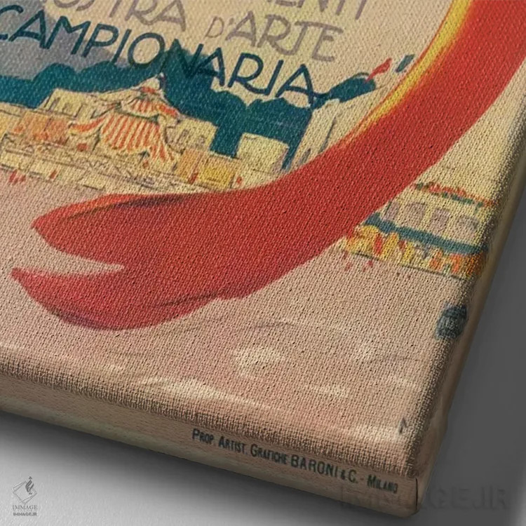 تابلو دکوراتیو ریمینی اثر مارچلو دودوویچ - نمای نزدیک بافت بوم